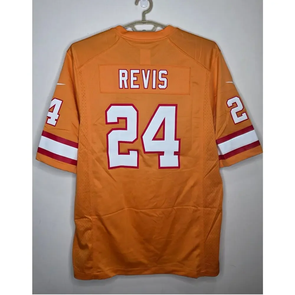 Nike NFL Darrelle Revis 24 Throwback Creamsicle Tampa Bay Buccaneers Jersey - XL